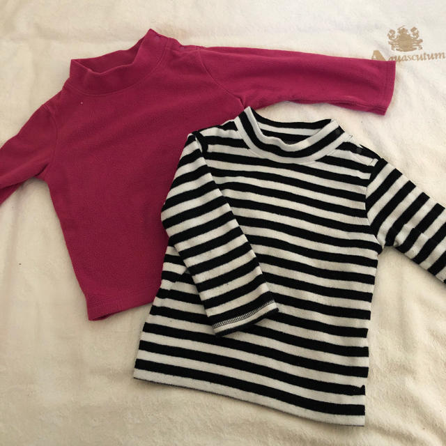 UNIQLO(ユニクロ)のフリース2枚set キッズ/ベビー/マタニティのキッズ服女の子用(90cm~)(ニット)の商品写真