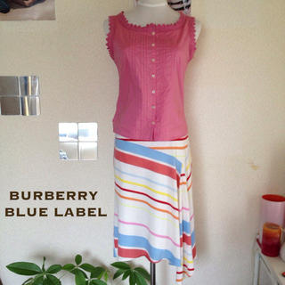 バーバリー(BURBERRY)のBURBERRY♡アシンメトリースカート(ひざ丈スカート)