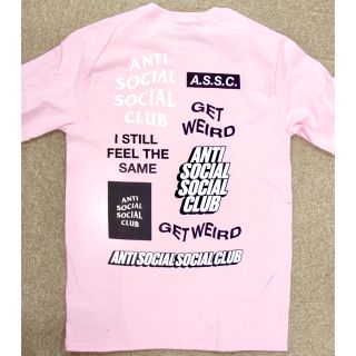 アンチ(ANTI)のアンチソーシャルロンt pink (Tシャツ/カットソー(七分/長袖))