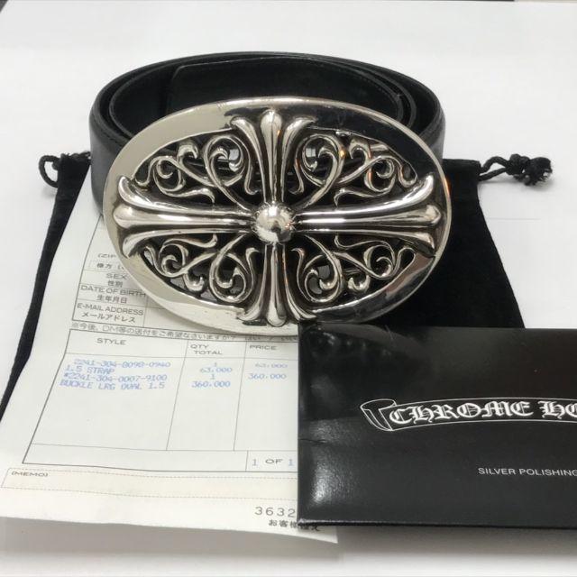 Chrome Hearts - クロムハーツ インボイス原本付 ラージ クラシックオーバル ベルトの通販 by machgog's shop