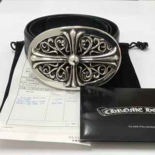 クロムハーツ(Chrome Hearts)のクロムハーツ インボイス原本付 ラージ クラシックオーバル ベルト(ベルト)