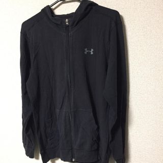 アンダーアーマー(UNDER ARMOUR)のUNDER ARMOUR / CHARGED COTTON パーカー（ブラック）(パーカー)