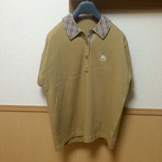 バーバリー(BURBERRY)のレア未使用90s バーバリー ノバチェック衿 半袖ポロシャツ 半袖 シャツ(ポロシャツ)