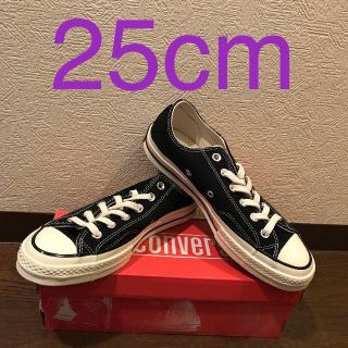 コンバース(CONVERSE)の25cm CONVERSE CHUCK TAYLOR 70 OX Black 黒(スニーカー)