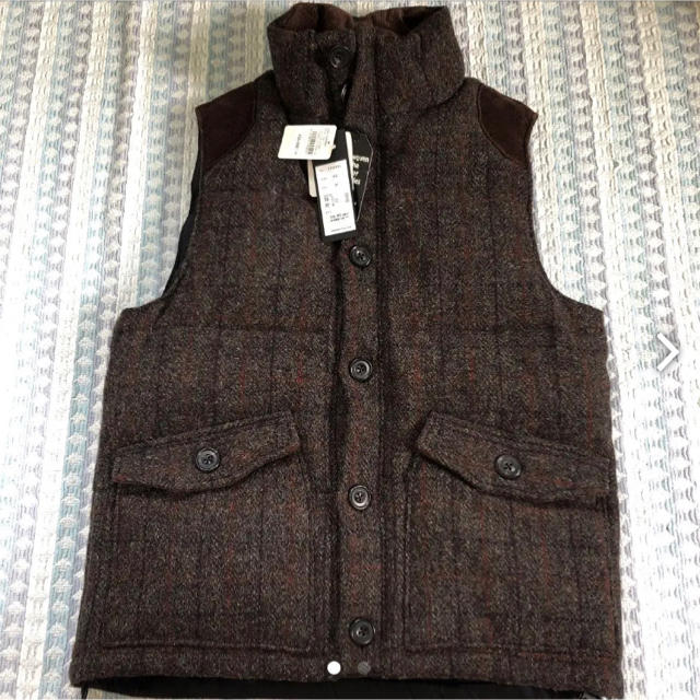 Harris Tweed(ハリスツイード)のハリツツイード ダウンベスト 大幅値下げ！ メンズのジャケット/アウター(ダウンベスト)の商品写真