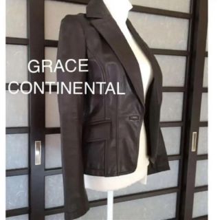 グレースコンチネンタル(GRACE CONTINENTAL)のグレース コンチネンタル☆本革ジャケット♡美品！！(テーラードジャケット)