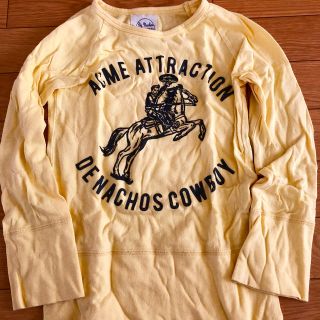 デニムダンガリー(DENIM DUNGAREE)のDe Nachos ロンT 120 110 黄色 デニム＆ダンガリー好きに(Tシャツ/カットソー)