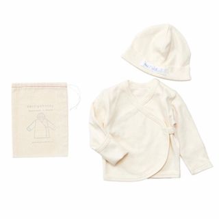 フォグリネンワーク(fog linen work)の【新品】foglinework フォグリネンワーク  カーディガン＋キャップ(ロンパース)