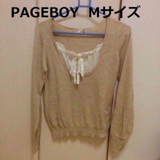 ページボーイ(PAGEBOY)のPAGEBOY  重ね着風カットソー　M(カットソー(長袖/七分))