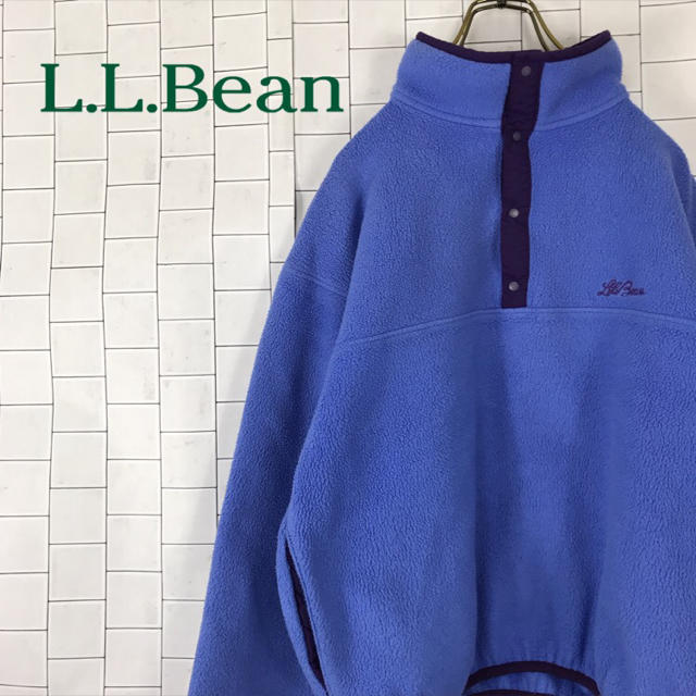 L.L.Bean - 激レア 70s 80s エルエルビーン フリース スナップボタン 刺繍ロゴ入りの通販 by 古着屋 クーパー ★フォロー