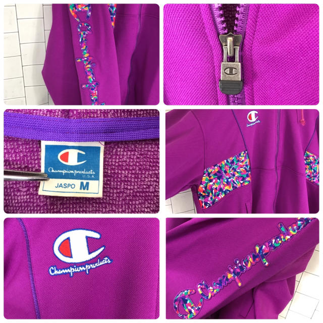 Champion(チャンピオン)の90s チャンピオン プロダクツ  ジャージ パーカー デカロゴ  派手 激レア メンズのトップス(ジャージ)の商品写真