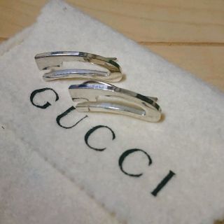 グッチ(Gucci)のGUCCI グッチ 変形 G ピアス フック 925 シルバー silver(ピアス)