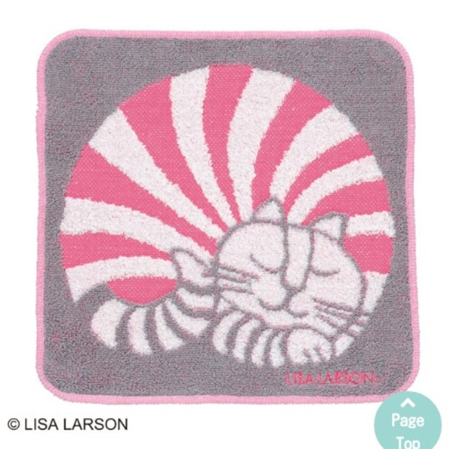 Lisa Larson(リサラーソン)の新品未使用★リサラーソンの猫柄タオルハンカチ レディースのファッション小物(ハンカチ)の商品写真