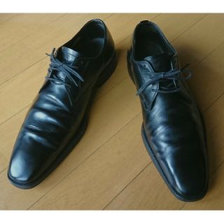 バーバリー(BURBERRY)のBURBERRY 革靴(黒) サイズ25 1/5 EEE(ドレス/ビジネス)