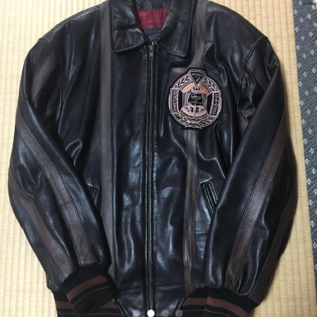 GUESS(ゲス)のビンテージ GUESS レザー ジャケット ゲス 90s  古着 メンズのジャケット/アウター(Gジャン/デニムジャケット)の商品写真