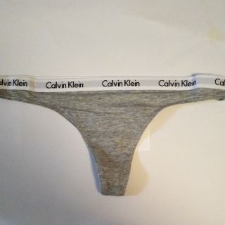 カルバンクライン(Calvin Klein)のCalvin Klein Tバックショーツ　グレーSサイズ(ショーツ)