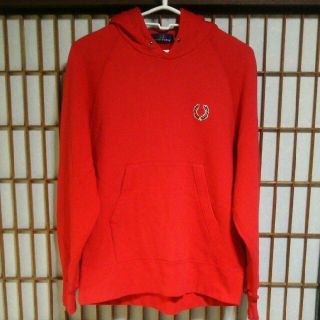 フレッドペリー(FRED PERRY)のFREDPERRY ロゴ スウェットパーカー Ｌサイズ インポート スポーツ 服(パーカー)