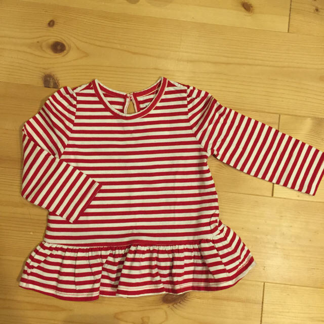 babyGAP(ベビーギャップ)の新品 baby GAP ボーダー 長袖 カットソー 80 キッズ/ベビー/マタニティのベビー服(~85cm)(シャツ/カットソー)の商品写真