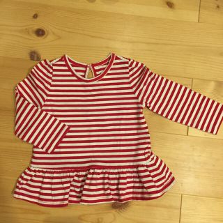 ベビーギャップ(babyGAP)の新品 baby GAP ボーダー 長袖 カットソー 80(シャツ/カットソー)