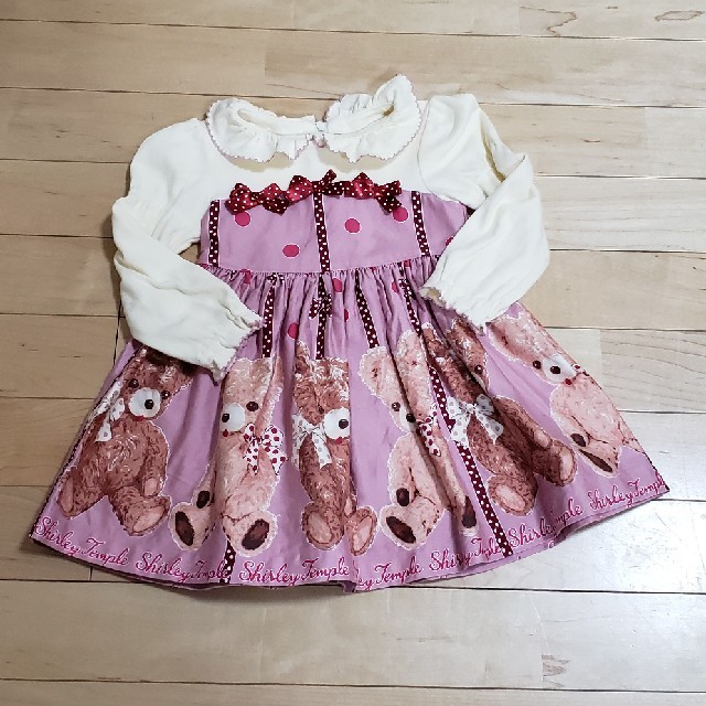 キッズ服女の子用(90cm~)シャーリーテンプル　クマベビー