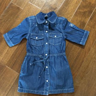 ギャップキッズ(GAP Kids)のGAP 95 【新品】 デニムシャツワンピ(ワンピース)