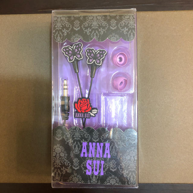 ANNA SUI(アナスイ)のANNA SUI アナスイ イヤホン イヤフォン 未使用 スマホ/家電/カメラのオーディオ機器(ヘッドフォン/イヤフォン)の商品写真