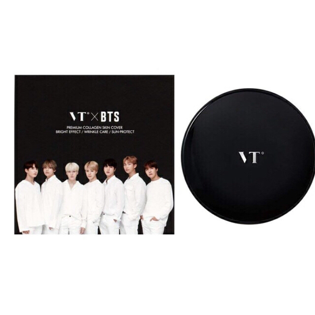 防弾少年団(BTS)(ボウダンショウネンダン)の再値下げ!新品☆VT X BTS ブラックコラーゲンパクト コスメ/美容のベースメイク/化粧品(ファンデーション)の商品写真