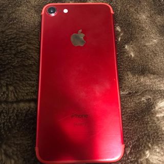 アイフォーン(iPhone)のiPhone7 red 128㌐ (スマートフォン本体)