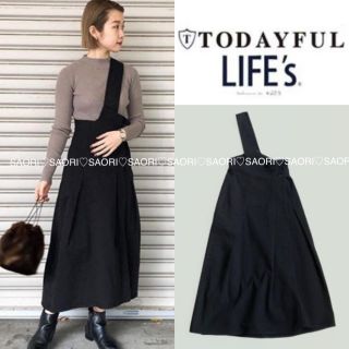 トゥデイフル(TODAYFUL)の TODAYFUL【新品タグ付】Oneshoulder Tuck OP(ロングワンピース/マキシワンピース)