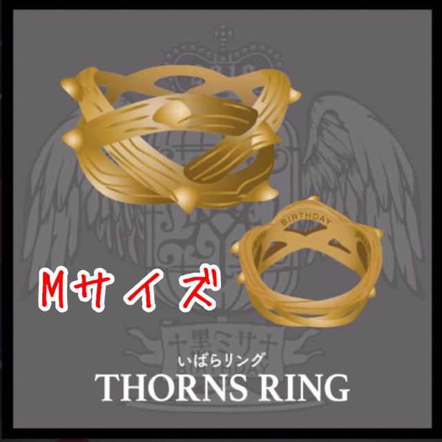 L'Arc～en～Ciel(ラルクアンシエル)の黒ミサ いばらリング Mサイズ THORNS LING BIRTHDAY エンタメ/ホビーのタレントグッズ(ミュージシャン)の商品写真