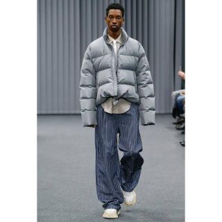 Balenciaga - BALENCIAGA 17aw ワイドストライプパンツ 46の通販 by