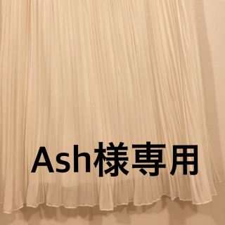 ザラ(ZARA)のAsh様専用ZARA プリーツスカート白38M(ひざ丈スカート)