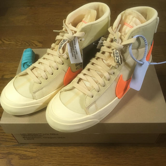 スニーカーNIKE THE TEN BLAZER MID off-white