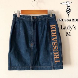 トラサルディ(Trussardi)のデニムスカート トラサルディ デカロゴ  TRUSSARDI デニム(ミニスカート)