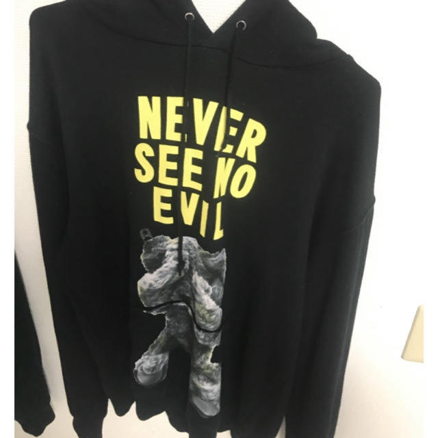 MILKBOY NEVER SEE NO EVIL くま パーカー  ブラックトップス