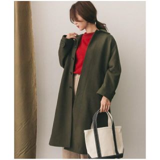 アーバンリサーチドアーズ(URBAN RESEARCH DOORS)のウールバルマカンコート  *KHAKI(ロングコート)