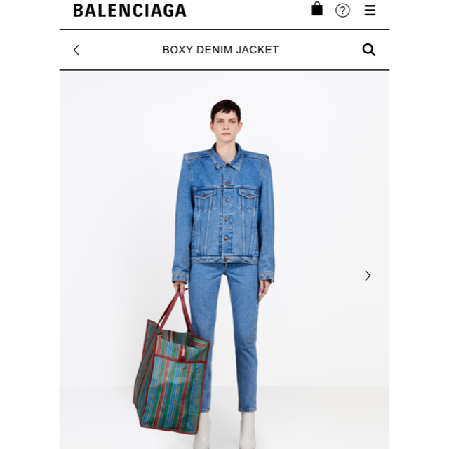 Balenciaga(バレンシアガ)のbalenciaga デニムジャケット boxy 17ss vetements  メンズのジャケット/アウター(Gジャン/デニムジャケット)の商品写真