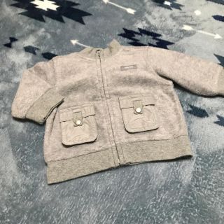 ベビーギャップ(babyGAP)の未使用ベビーギャップ70㎝グレー男の子女の子フリース(ジャケット/コート)