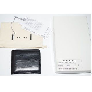 マルニ(Marni)の 付属品有り MARNI マルニ 二つ折りレザーウォレット/財布(折り財布)