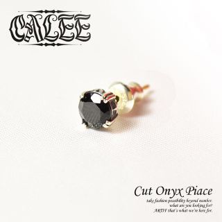 キャリー(CALEE)のCALEE カットオニキスピアス(ピアス(片耳用))