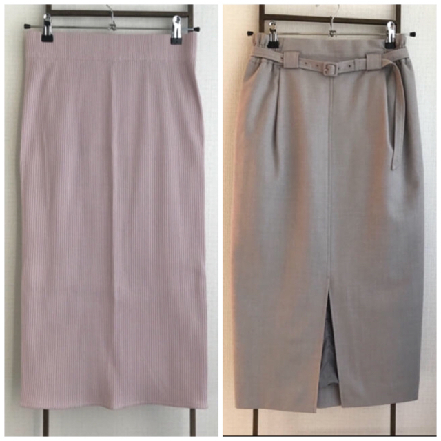 新規購入 Demi-Luxe BEAMS - Demi luxe beams リブタイトスカート ひざ丈スカート
