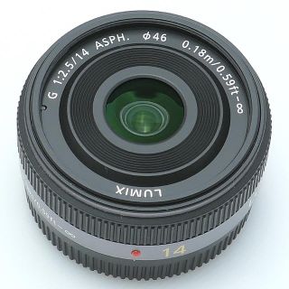 パナソニック(Panasonic)のパナソニック14mmf2.5グレー(レンズ(単焦点))