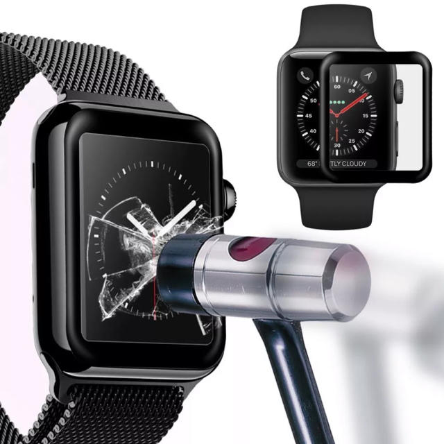 Apple Watch(アップルウォッチ)のアップルウォッチ 強化ガラス 44mm 全面タイプ スマホ/家電/カメラのスマホアクセサリー(保護フィルム)の商品写真