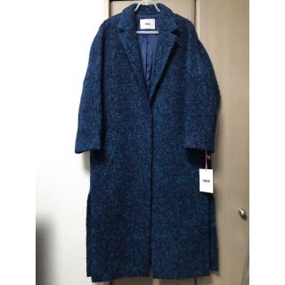 ファーファー(fur fur)の値下げ⭐️新品  FURFUR モッサコート ネイビー フリー(ロングコート)