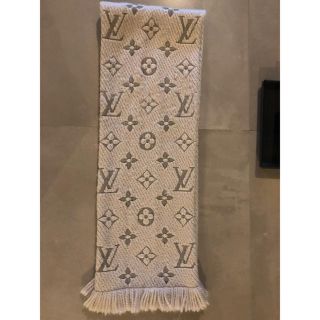 ルイヴィトン(LOUIS VUITTON)のルイヴィトン マフラー 正規品 グレー 部分的に毛羽立ちあり(マフラー)