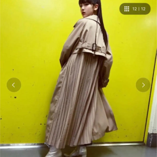 AMERI SEE THROUGH BACK PLEATS TRENCH