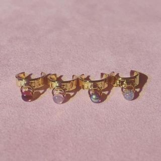 カンナビス レディース(CANNABIS LADIES)のさゆたん様 LANIE vintage glass lock ring(リング(指輪))