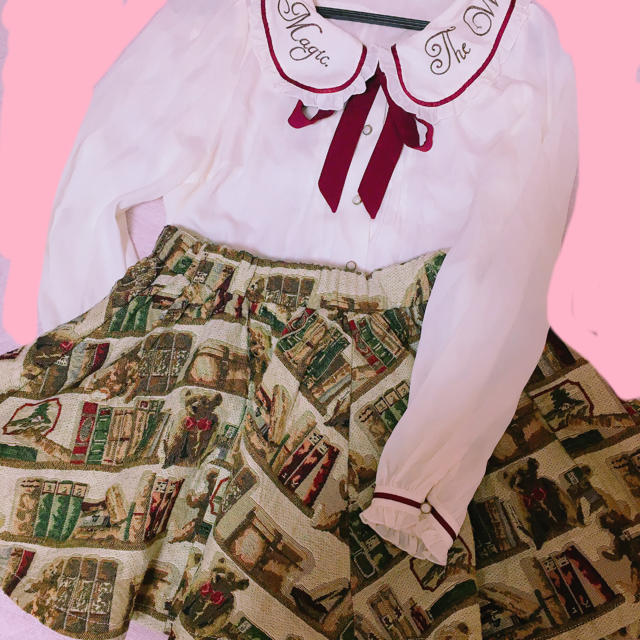 Amavel(アマベル)のゴブラン♡くま柄スカート レディースのスカート(ミニスカート)の商品写真