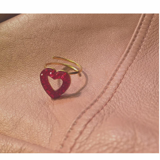 CANNABIS LADIES(カンナビス レディース)のLANIE vintage glass heart ring レディースのアクセサリー(リング(指輪))の商品写真