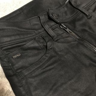 ジースター(G-STAR RAW)のG-star row ブラックカスタムスキニーデニム(デニム/ジーンズ)